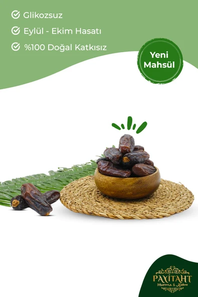 payitaht hurma Mebrum Siyah Ula Amber Hurma 1kg -yeni Mahsül- Besin Değeri Yüksek Kabuklu Besleyici Ulaamber1kg - Resim 4