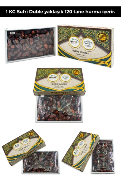 payitaht hurma Medine Sufri Lüks Duble Hurma 5kg -yeni Mahsul- Ince Kabuklu Tatlı Lezzetli Sufrilüks5kg - Resim 2