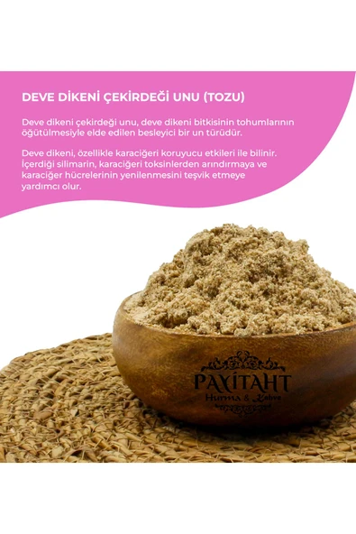 payitaht hurma Bamya Çekirdeği- Deve Dikeni Unu- Çörek Otu Unu- Hurma Çekirdeği Seti - 5