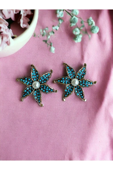 Küçük Zambak Çiçeği Küpe - Resim 4