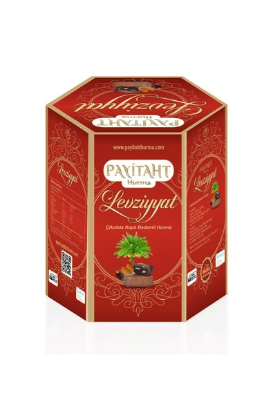 payitaht hurma Hurma Levziyyat - Sütlü Çikolata Kaplı Bademli Hurma 250gr.