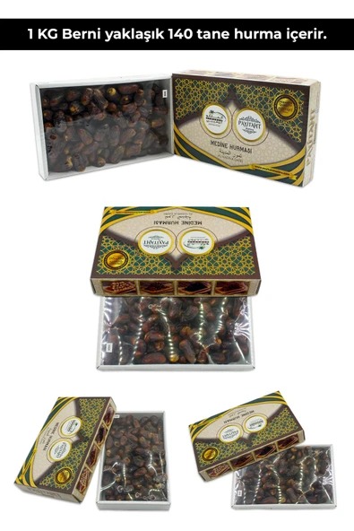 payitaht hurma Medine Berni Lüks Hurma Yeni Mahsul 1kg Berni Lüks Orta Şekerli Hac Umre Sonrası Hediyelik Hurma - Resim 2