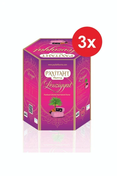 payitaht hurma Levziyyat - Frambuazlı Çikolata Kaplı Bademli Hurma 250gr X3 Paket