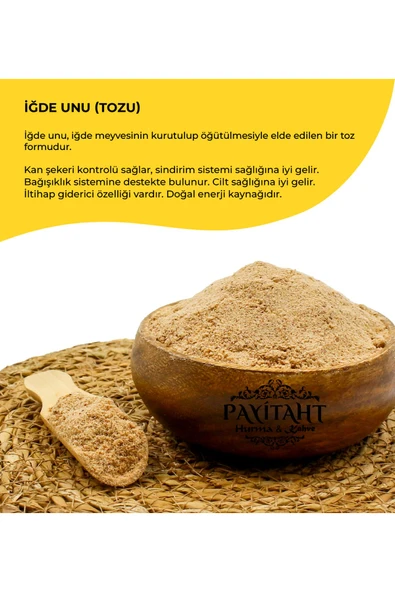 Kuşburnu Tozu- Keçiboynuzu Unu- Nar Çekirdeği- İğde Çekirdeği Unu Tozu Seti 200GRx4'lü Set - 5