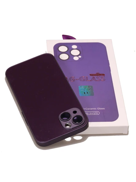 Meks Apple iPhone Uyumlu Ag Glass Buzlu Lens Korumalı Cep Telefonu Kılıfı - 6