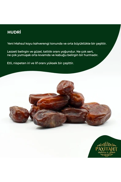 payitaht hurma Hudri Lüks Medine Hurması 5kg Yeni Mahsul Potasyum Zengini Kan Yapıcı Etli Iri Yapılı Hudri Lüks - Resim 3