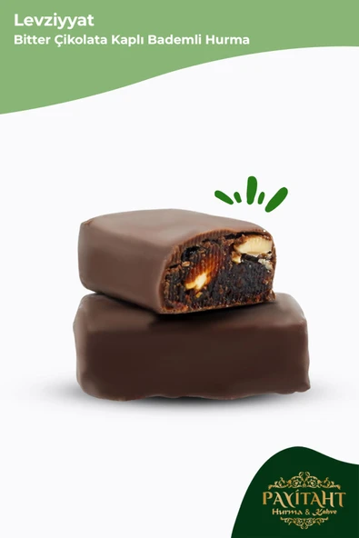 payitaht hurma Levziyyat - Bitter Çikolata Kaplı Bademli Hurma 250gr 10x - 3