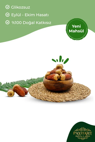 payitaht hurma Medine Sugai Lüks 10kg Yeni Mahsul Şeker Oranı Düşük Lif Oranı Yüksek Diyete Uygun Hurma Sugai10kg - 4