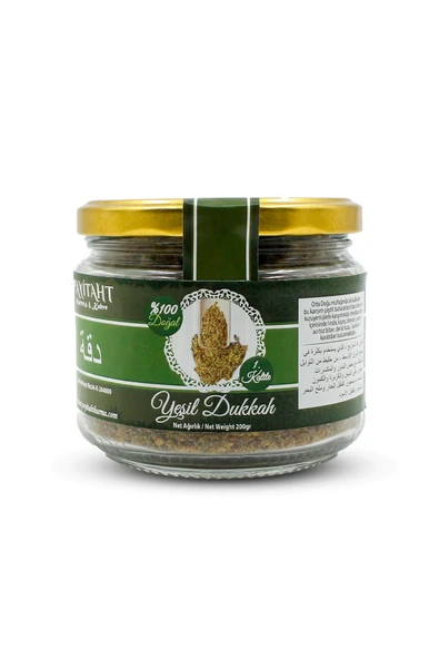 payitaht hurma Yeşil Dukkah Dukka Baharatı 200 Gr. 1. Kalite Doğal