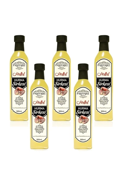 payitaht hurma Hallal Medine Fermente Hurma Sirkesi 500ml X5 Şişe