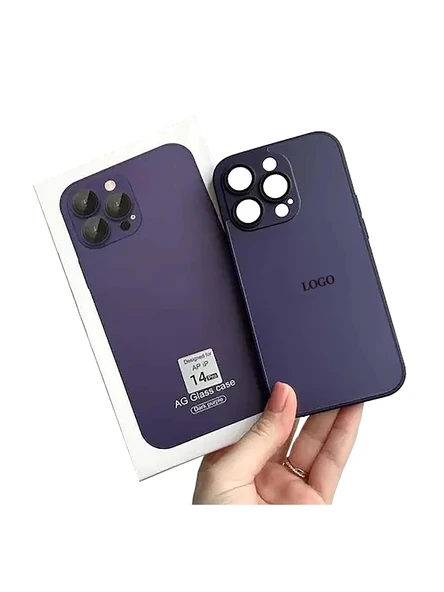 Meks Apple iPhone Uyumlu Ag Glass Buzlu Lens Korumalı Cep Telefonu Kılıfı - 5