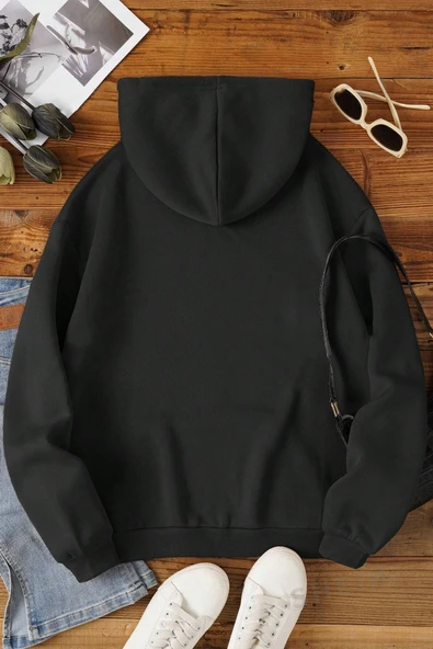 Keep Going Baskılı Oversize Sweatshirt - 2