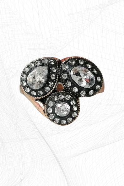 Elmas Montür 3'lü Yüzük - Resim 8