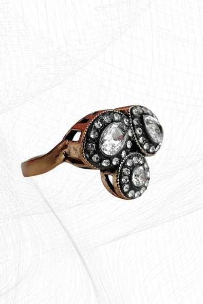 Elmas Montür 3'lü Yüzük - Resim 7