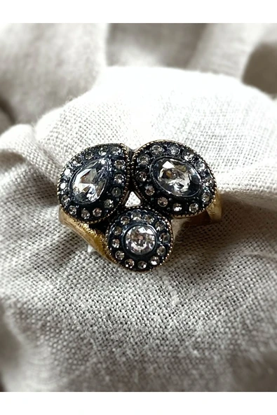 Elmas Montür 3'lü Yüzük - Resim 4