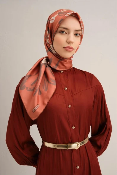 ARMİNE DJ SAF İPEK EŞARP 9322D (S) YAZ SEZON 2025 - 6