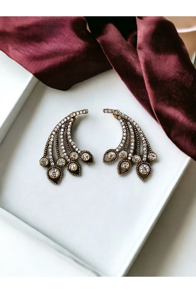 Zirkon Taşlı Küpe - Resim 2