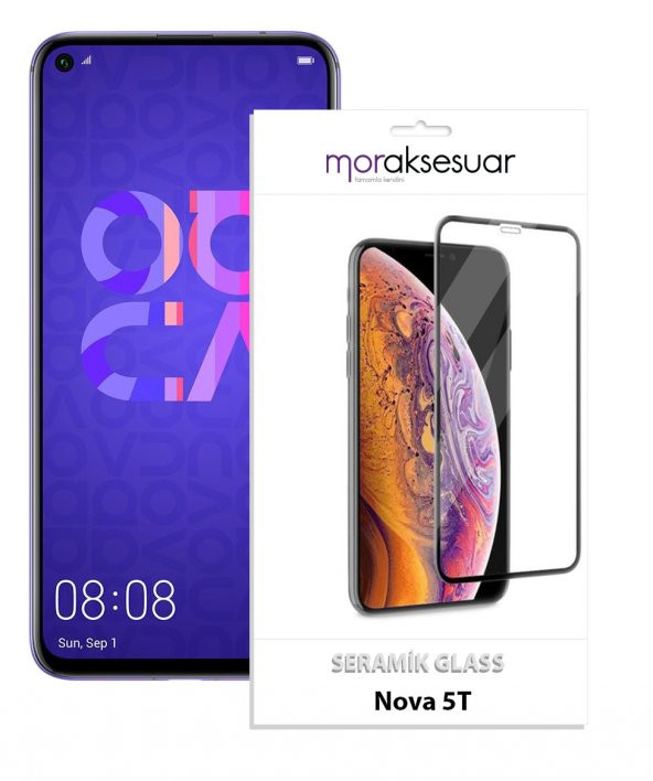 Huawei Nova 5T Seramik Ekran Koruyucu Esnek Parlak Cam