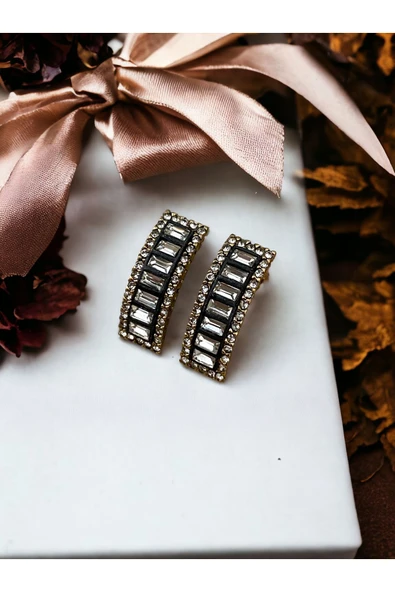 Elmas Montür Zirkon Taşlı Küpe ürün görseli