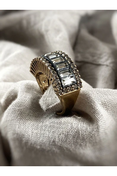 Elmas Montür Zirkon Taşlı Yüzük - Resim 5