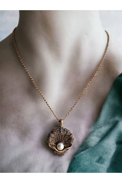 Deniz Kabuğu Figür Kolye - Resim 2