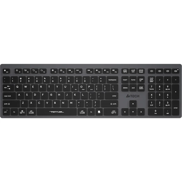 A4 Tech Fstyler FBX50C Q Kablosuz Klavye Gri