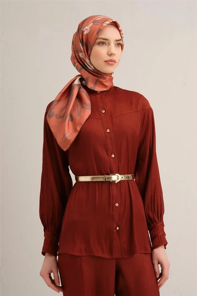 ARMİNE DJ SAF İPEK EŞARP 9322D (S) YAZ SEZON 2025 - 7