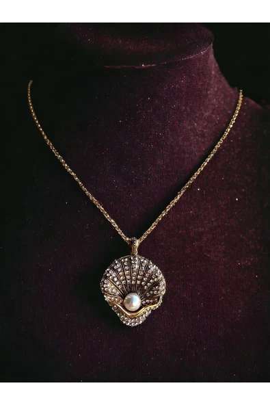 Deniz Kabuğu Figür Kolye - Resim 3