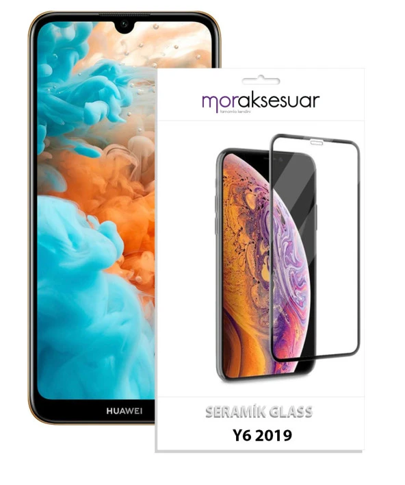 Huawei Y6 2019 Seramik Ekran Koruyucu Esnek Parlak Cam