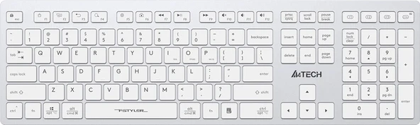 A4 Tech Fstyler FBX50C Q Kablosuz Klavye Beyaz