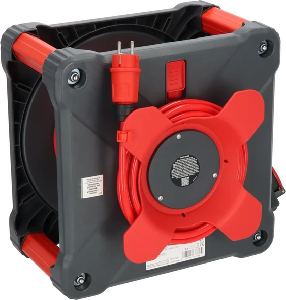 Brennenstuhl Professional Serisi 4 Soketli IP44 Lisanslı 33+5 Metre Isınma Şalterli  Makaralı Seyyar Uzatma Kablo H07BQ-F3G2.5 - Resim 2