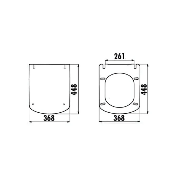 Creavit Elegant Amortisörlü Klozet Kapağı Beyaz KC1103.01.0000E - 5