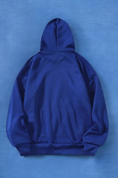 Papatya Kelebek Baskılı Oversize Sweatshirt - Resim 12