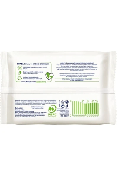 NIVEA 3 IN 1 BESLEYİCİ MAKYAJ TEMİZLEME MENDİLİ 25Lİ - 2