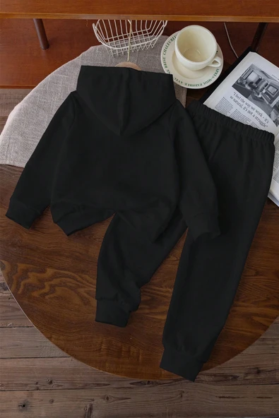 Boğa Baskılı Çocuk Rahat Eşofman Takımı - Resim 3