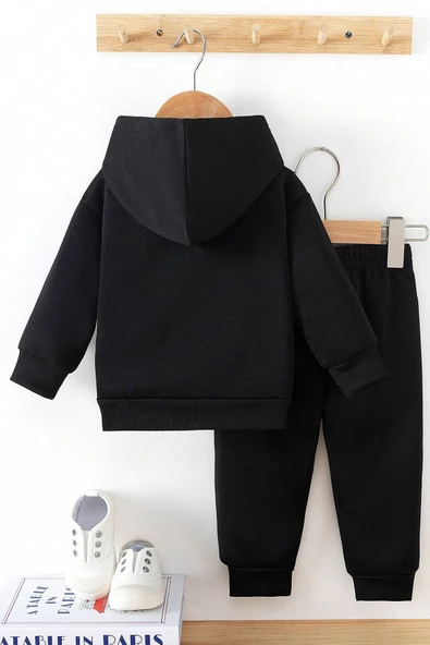 Galaksi Astronot Baskılı Çocuk Rahat Eşofman Takımı - Resim 2