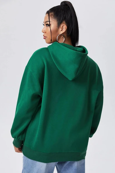 California Baskılı Oversize Sweatshirt - 5