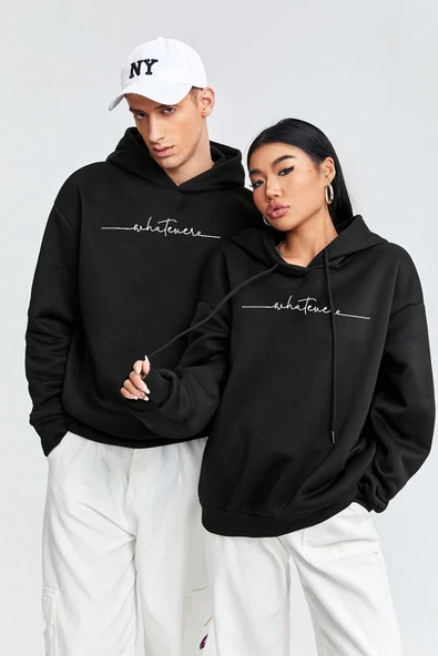 Whatever Baskılı Oversize Sweatshirt ürün görseli 1