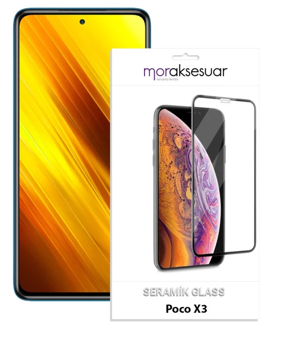 Xiaomi Poco X3 Seramik Ekran Koruyucu Esnek Parlak Cam