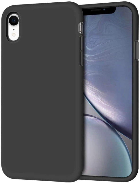 Apple iPhone XR Kılıf Ultra İnce Kaymaz Kadife Silikon - 1