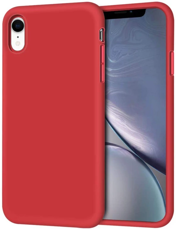 Apple iPhone XR Kılıf Ultra İnce Kaymaz Kadife Silikon - 2