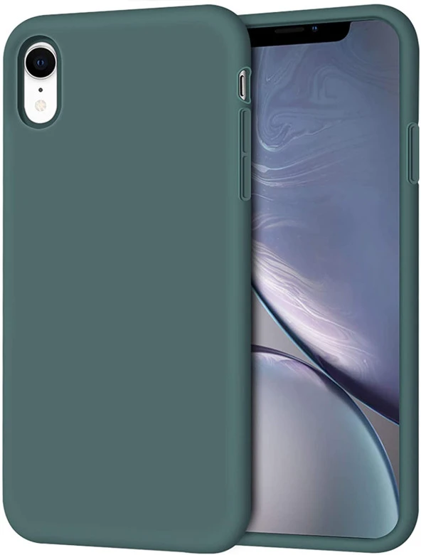 Apple iPhone XR Kılıf Ultra İnce Kaymaz Kadife Silikon - 3