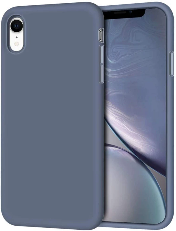 Apple iPhone XR Kılıf Ultra İnce Kaymaz Kadife Silikon - 4