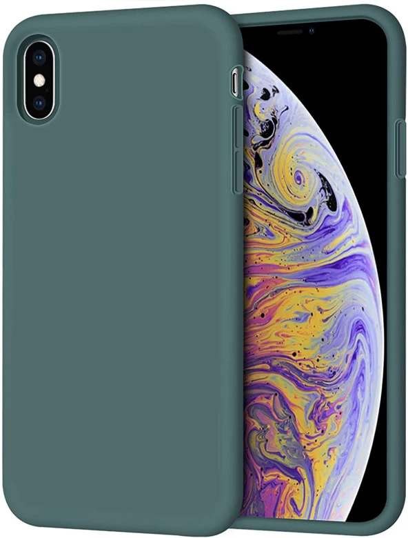 Apple iPhone XS Max Kılıf Ultra İnce Kaymaz Kadife Silikon - 3