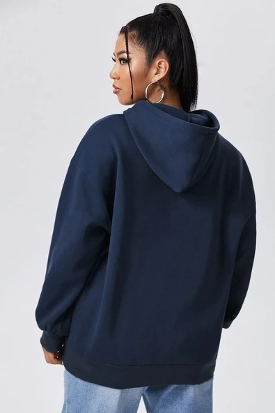 California Baskılı Oversize Sweatshirt - 10