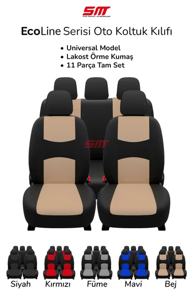 Ecoline Serisi Universal Oto Koltuk Kılıfı - 3