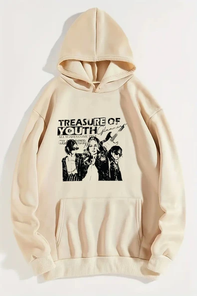 Treasure Of Youth Baskılı Oversize Sweatshirt