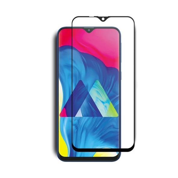 Samsung Galaxy M10 5D Tam Kaplayan Ekran Koruyucu Kırılmaz Cam