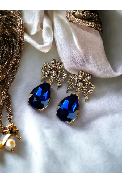 Zirkon Taşlı Fiyonk Küpe - Resim 10