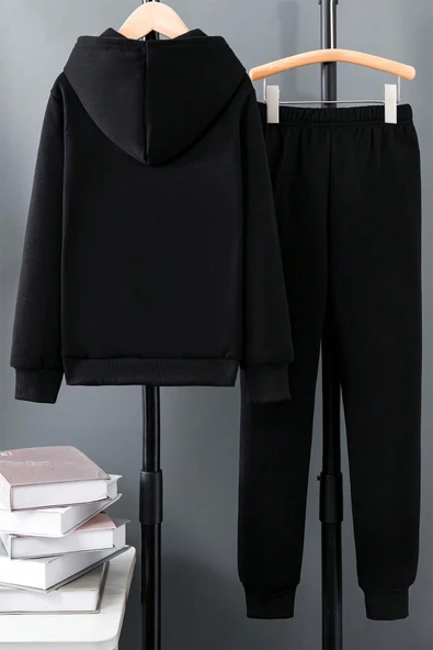 Basketball Baskılı Çocuk Rahat Eşofman Takımı - Resim 8